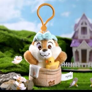 Disney Chip 'n' Dale Plush Keychain - Brown and Blue